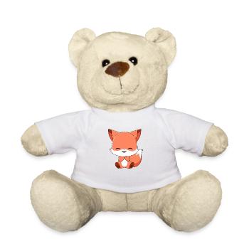 Super Cute Favorite Fox - Teddy Bear - white - Front