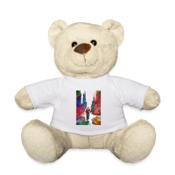Vélo de ville sport art #bike - Nounours - blanc - Devant
