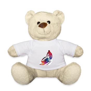 Bobsleigh sport art #bobsleigh #sport - Teddy Bear - white - Front