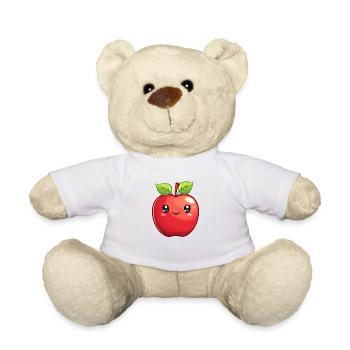 Sujet Apple pour enfants - Nounours - blanc - Devant