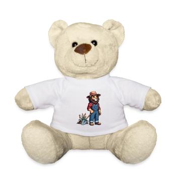 Fermier de lion mignon - Nounours - blanc - Devant