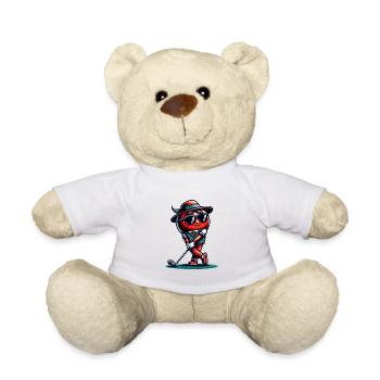 Fun golf tomato swings with style - Teddy Bear - white - Front