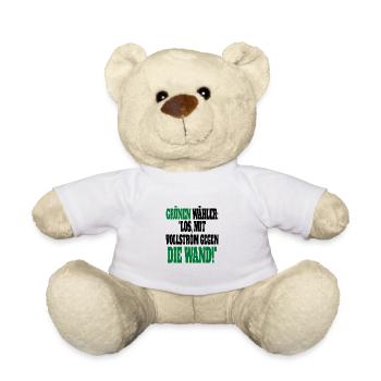 Witze Grüne Die Grünen Habeck Baerbock Partei - Teddy - Weiß - Vorne