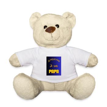ICH KANN NICHT, ICH BIN EIN VATER - Teddy - Weiß - Vorne