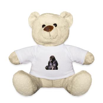 singe babouin gorille de chimpanzé orangutan239 - Nounours - blanc - Devant