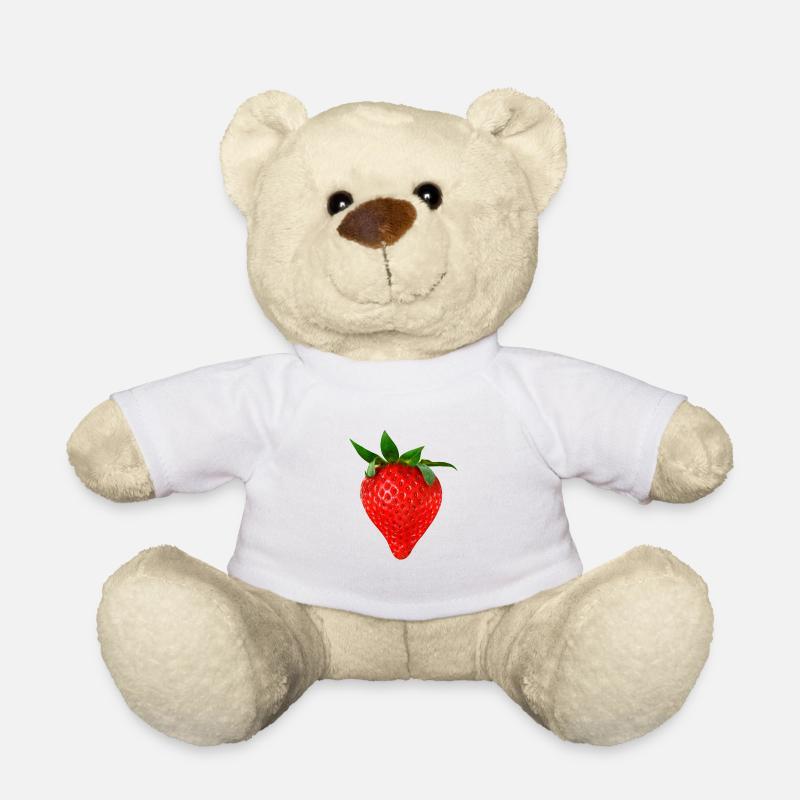 Strawberry Fruit Erdbeere Obst Frucht Früchte - Teddy - Weiß