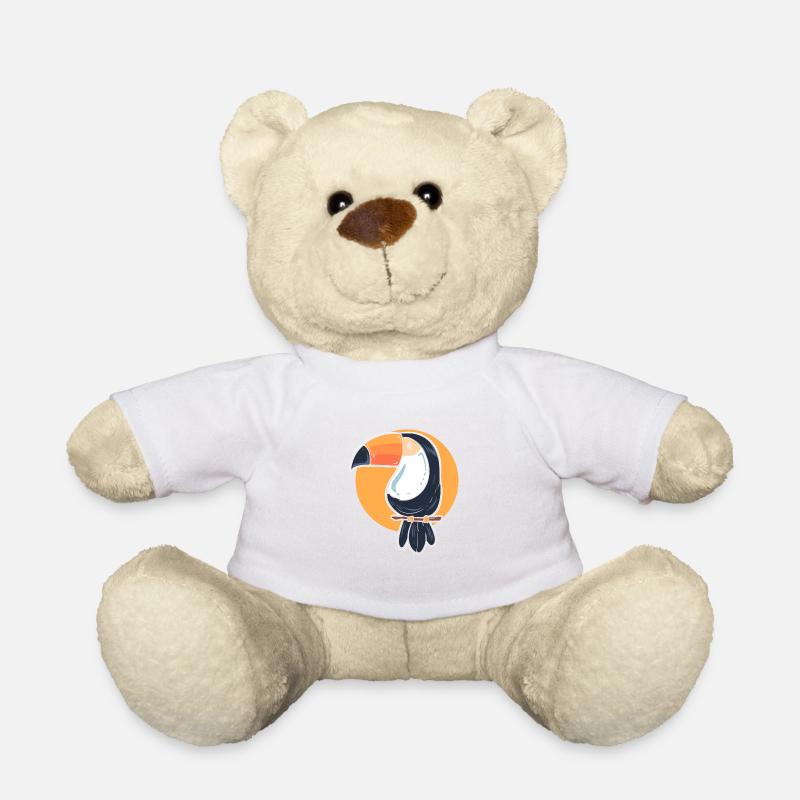 Tropical Toucan Pet Lovers Poison - Teddy Bear - white