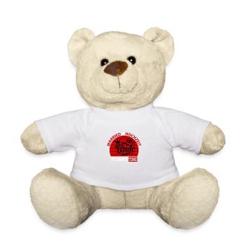 Married Hochzeit Braut Bride Party Time Ring - Teddy - Weiß - Vorne