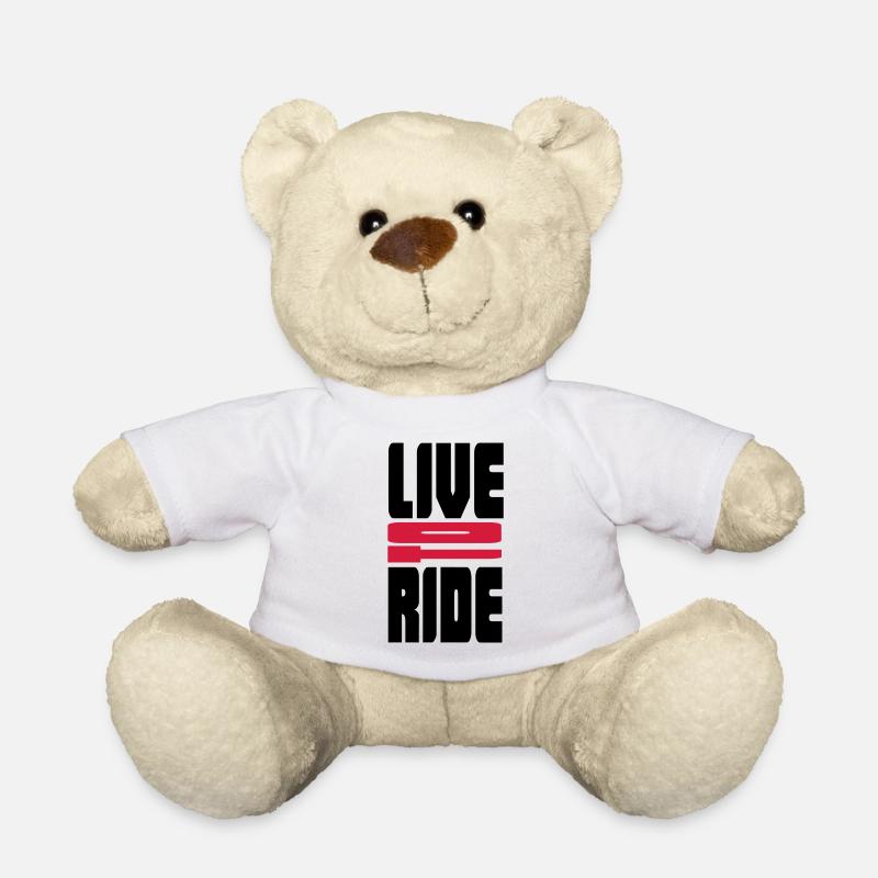 biker - Teddy Bear - white