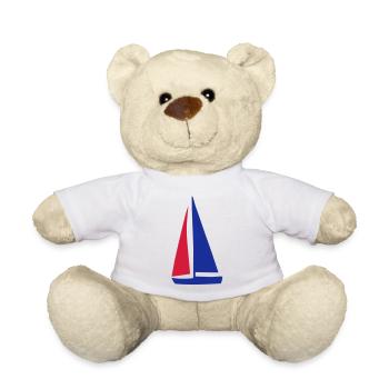 sailboat - Teddy Bear - white - Front