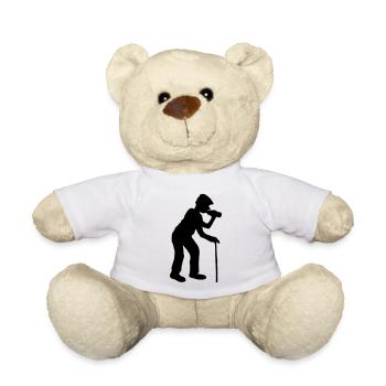 drinking alcohol beer drinking thirst bottle octo - Teddy Bear - white - Front