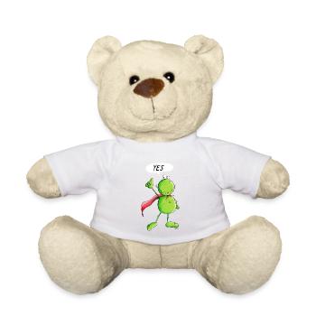 Super Frog - Frogs - Comic - Cartoon - Teddy Bear - white - Front