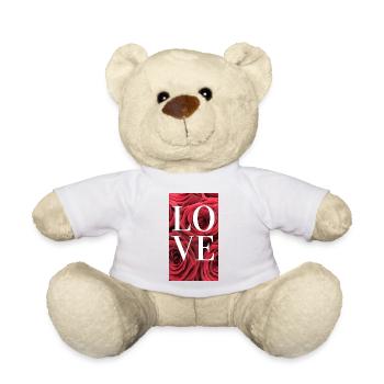 Love Rose - Teddy Bear - white - Front