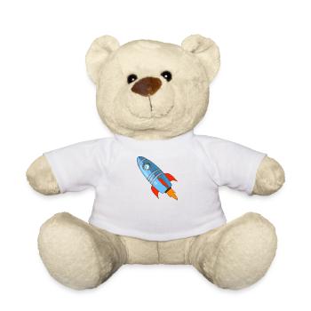 rocket - Teddy Bear - white - Front