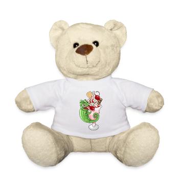 Sundae avec caméléon - Nounours - blanc - Devant