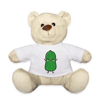 Cornichons acides Drôles de Kawaii - Nounours - blanc - Devant