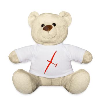 86 glider glider glider pilot pilot - Teddy Bear - white - Front