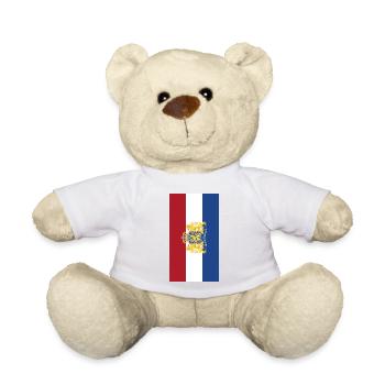 Fahnenaffen aus den Niederlanden - Teddy - Weiß - Vorne