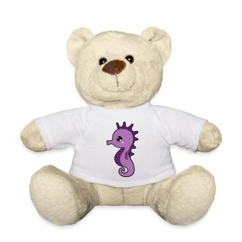 sea horse - Teddy Bear - white - Front