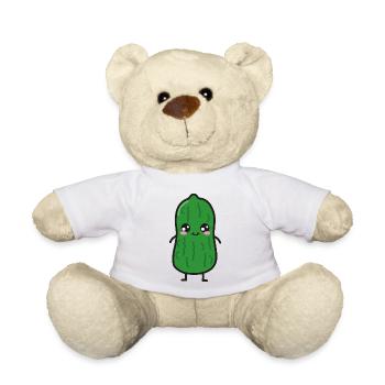 Saure Gurke Kawaii - Teddy - Weiß - Vorne