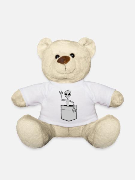 Hemdtasche Science Fiction Alien - Teddy - Weiß