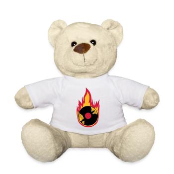 Fire Vinyl Record Music - Teddy Bear - white - Front