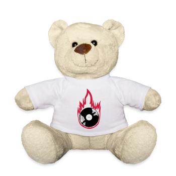 Fire Vinyl Record Music - Teddy Bear - white - Front