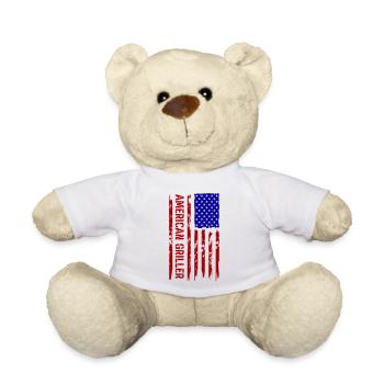 AMERICAN GRILLER - Teddy Bear - white - Front