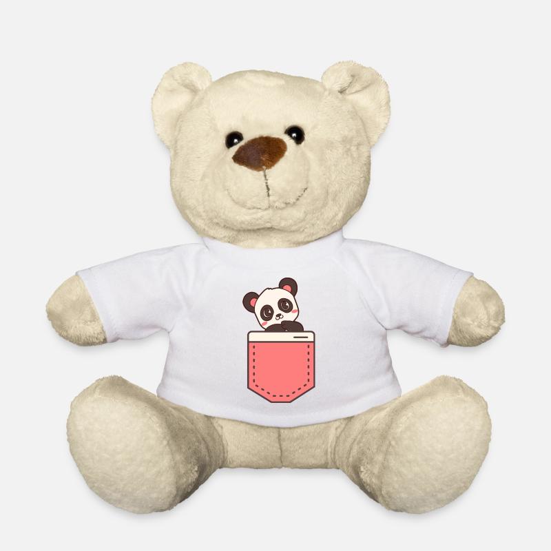 Panda dans votre poche - Nounours - blanc