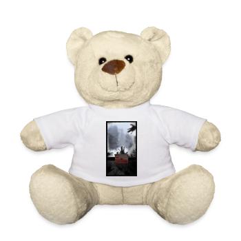 T-shirt creepy forest entering forbidden gift - Teddy Bear - white - Front