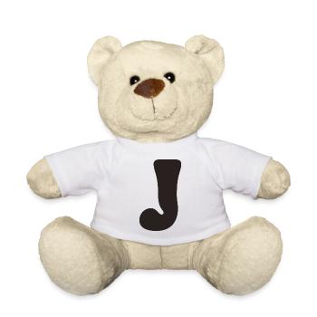 J - Teddy Bear - white - Front