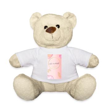 Life is Beautiful - Design Print - Teddy Bear - white - Front
