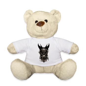 Crâne avec cornes - Nounours - blanc - Devant