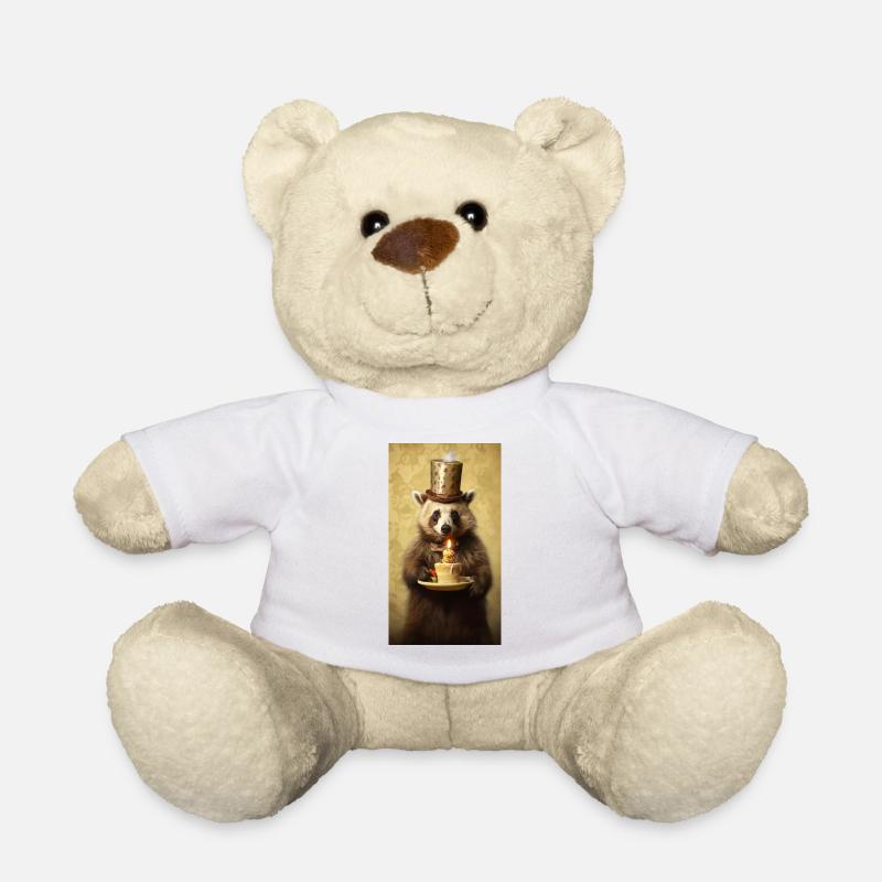 Geburtstag - Teddy - Weiß