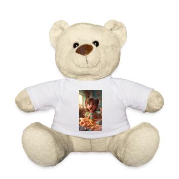 Little Lunch Girl - Teddy Bear - white - Front