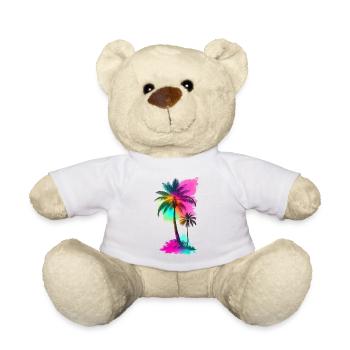 Palm trees - Teddy Bear - white - Front