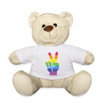 Pride Month LGBT - Victory! - Teddy Bear - white - Front
