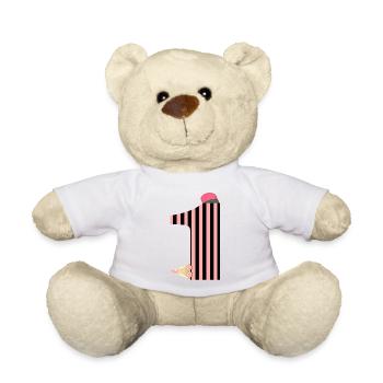 ZAHL 1 - NUMMER EINS BUNTSTIFTE - Teddy - Weiß - Vorne