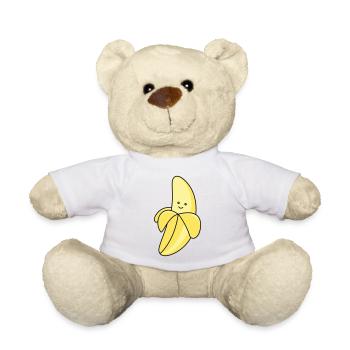 Bande dessinée banane - Nounours - blanc - Devant
