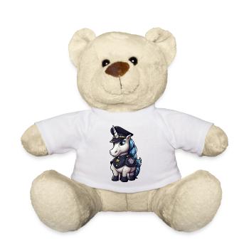 Police Unicorn - Teddy Bear - white - Front