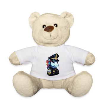 Police de la licorne - Nounours - blanc - Devant