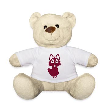 Fuchs - Tier Zoo Tierfreund Naturschutz - Teddy - Weiß - Vorne