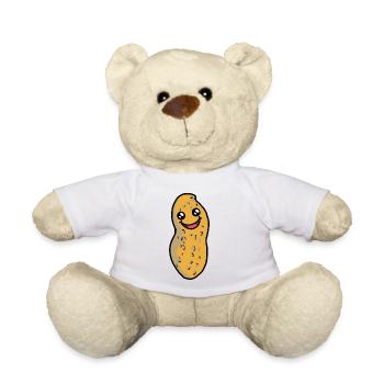 Erdnuss Nuss freundlich Sympathisch nett Emotion - Teddy - Weiß - Vorne