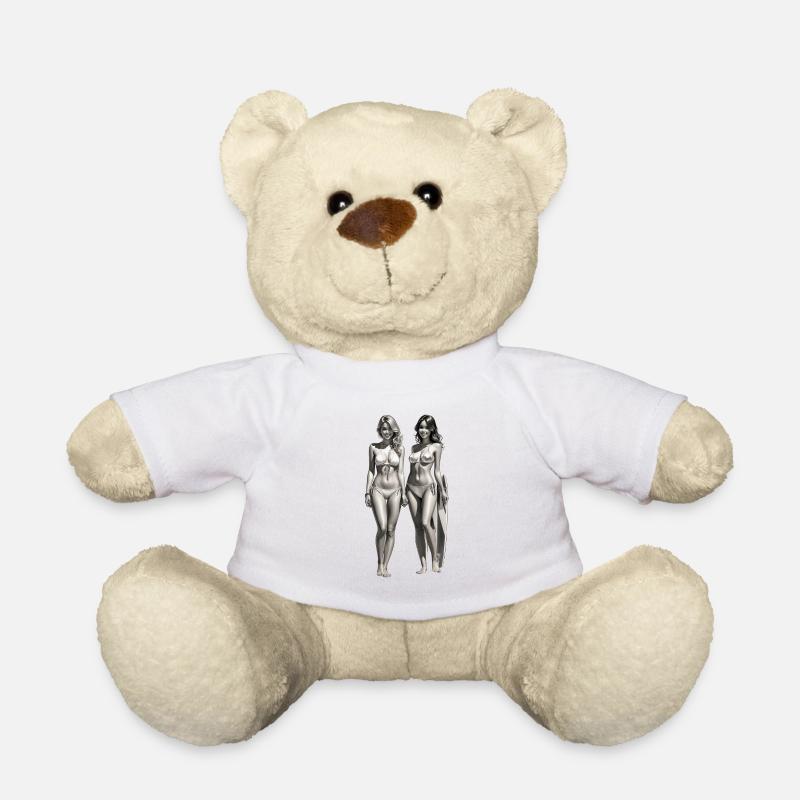 Summer beach moments in a bikini - Teddy Bear - white
