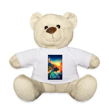 Korfu Griechenland Landschaft Reise Design - Teddy - Weiß - Vorne