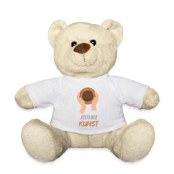 Timeless art: ceramics that last - Teddy Bear - white - Front