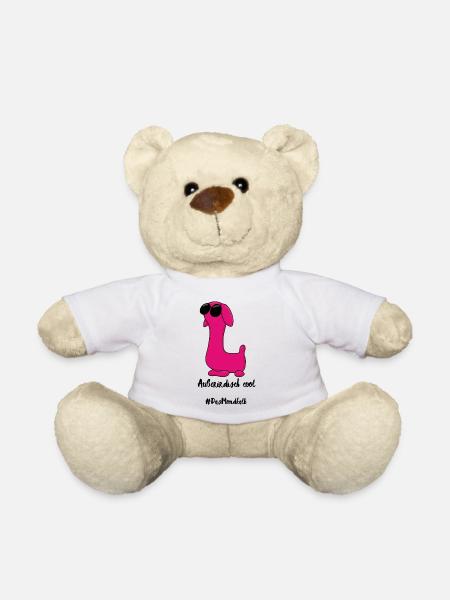 Pinky Extraterrestrial Cool - Teddy Bear - white