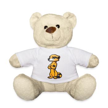 Meerkat Comic - Teddy Bear - white - Front