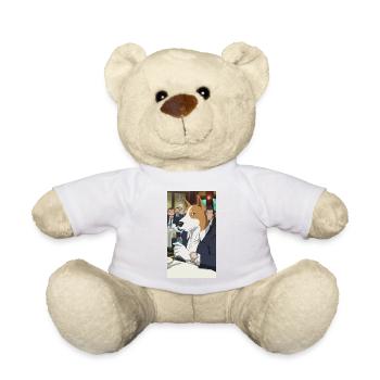 Anime Dog Cartoon Selfmade business - Teddy - Weiß - Vorne