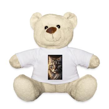 Katzen-Porträt - Teddy - Weiß - Vorne